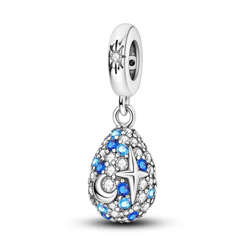 Hot Sales 925 Sterling Silver Charms Beads Devil's Eye Fatima's Hand Cross Beads Fit Original Bracelet Women DIY Jewelry Gifts