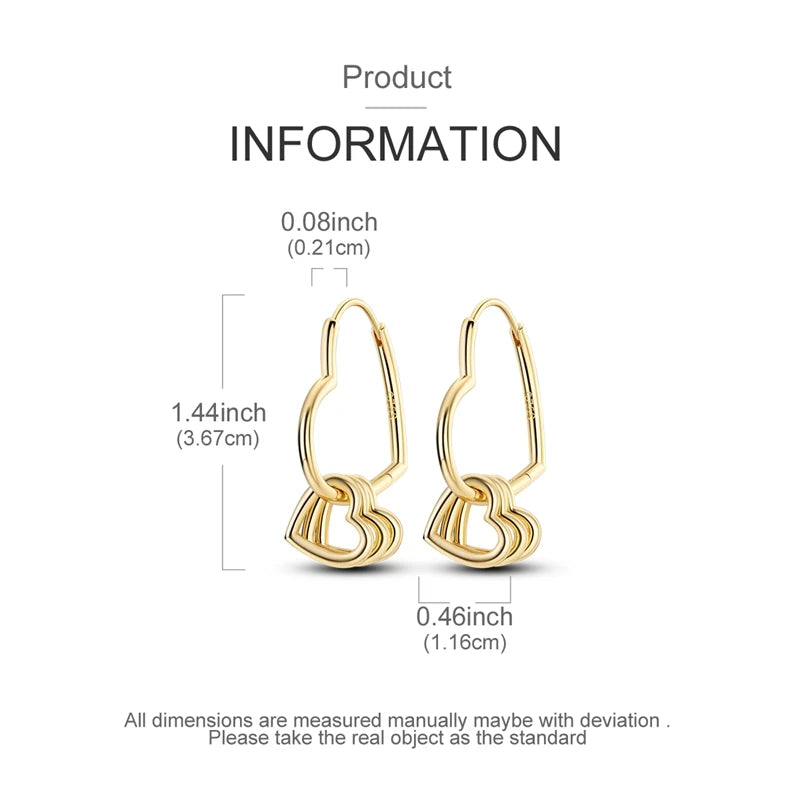 925 Sterling Silver Plated Gold Drop Earrings Star Sun Moon Earrings Removable Circle Heart Earrings For Women Hoop Earrings