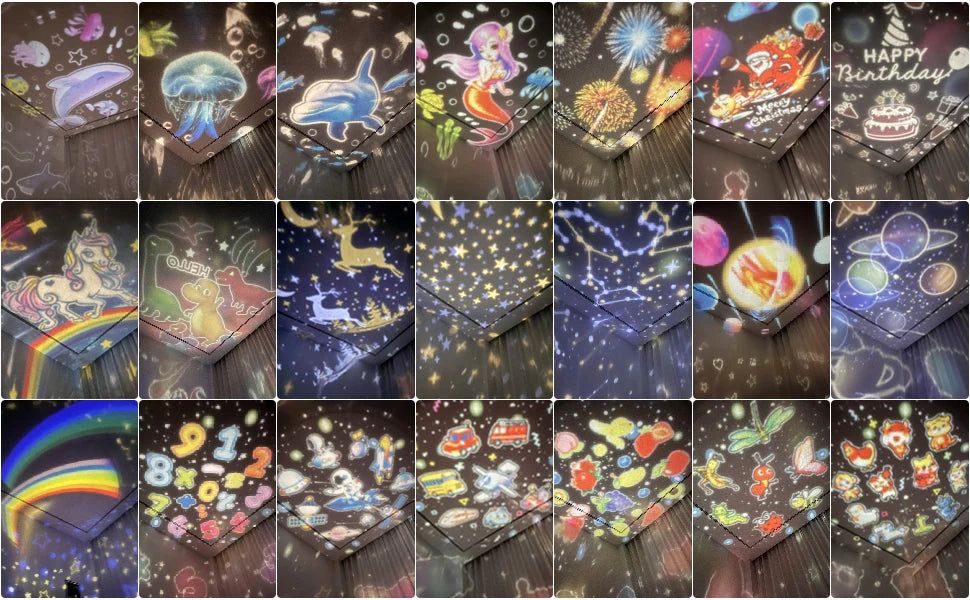 Star Galaxy Projector 21 in 1 Starry Sky Projector with 360° Rotating Timer Atmosphere Lamp for Kids Birthday Xmas Gifts Decor