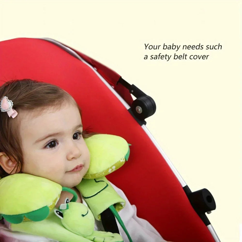 Baby Car Seat Strap Cover Plush Animal Seatbelt Cover Shoulder Pads for Baby Car Seat Belt Pads for Car Seats/Pushchair/Stroller
