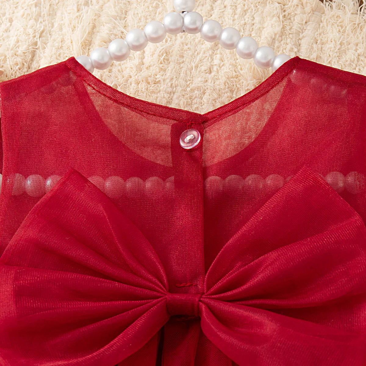 Princess Style Baby Girl Dress, Summer New Sweet Flower Children'S Sleeveless Clothes For Babies Aged 9 Months To 3 Years Old