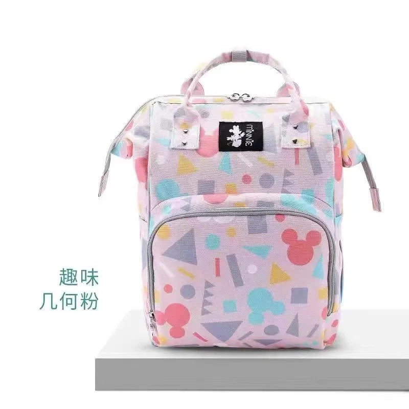 Disney Mickey Original New Diaper Bag Backpack Luxury Brand Baby Diaper Bag Large Capacity Multi-function Cartoon Baby Bag