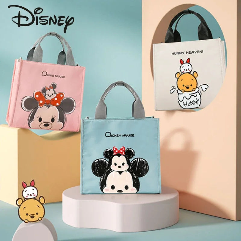 Disney New Diaper Bag Handbag Luxury Brand Fashion Baby Diaper Bag Large Capacity Cartoon Baby Stroller Bag Multifunctional