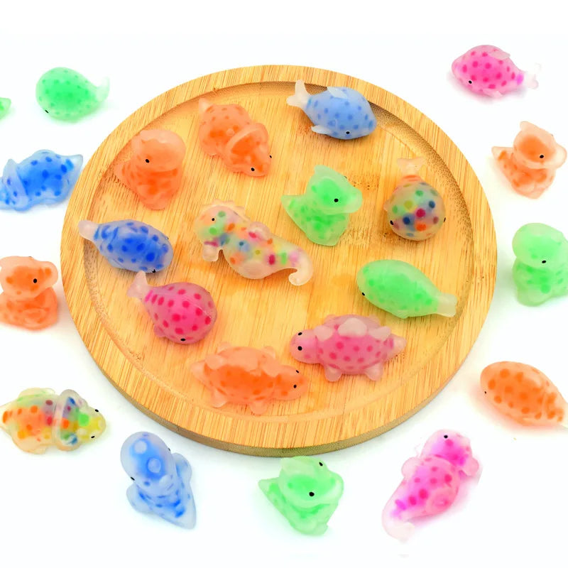 1-24pcs Random Pattern Cute Squeeze Mochi Toys With Water Beads  Party Favors For Kids Stress Relief Baubles For Classroom Prize