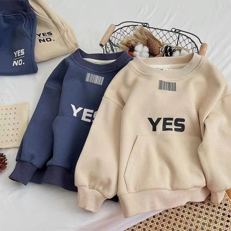 Kids Clothes Set Boys Girls For Fashion Children Long Sleeve Tops Pants Spring Autumn Teenager Sport Outfits Toddlers Costume