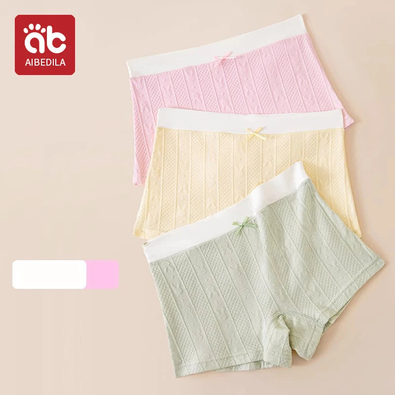 AIBEDILA Baby Girls Panties Cotton Soft Cartoon Child Underwear for Girls Kids jacquard Breathable Teen Children's Briefs