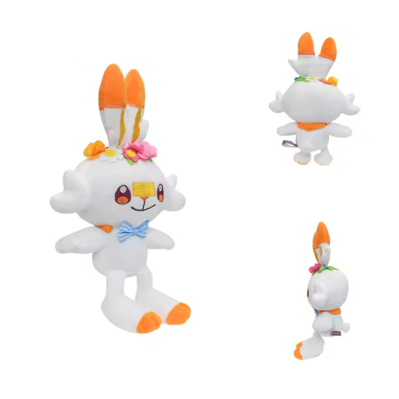 20cmOriginal Pokemon Plush Easter Series Pikachu Eevee Scorbunny Sylveon Pawmi Plush Doll Pillow Xmas Birthday Gift for Children
