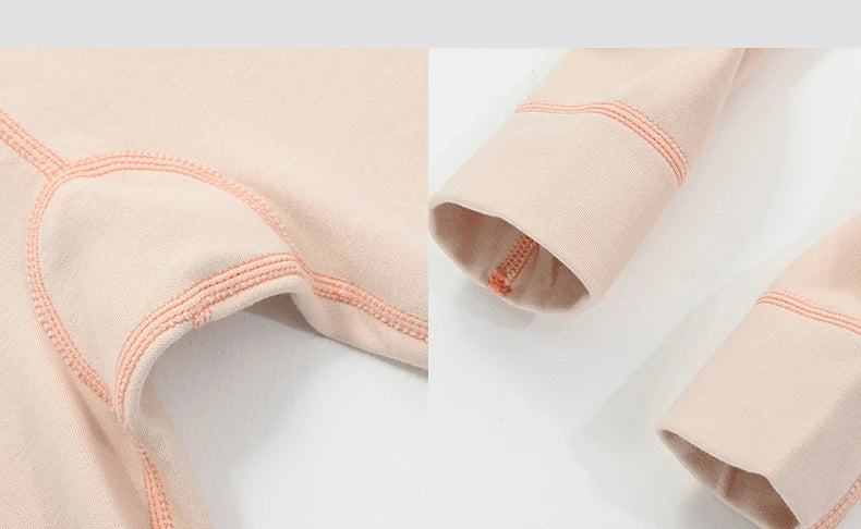 Thermal Underwear for Boys Cotton Thicken Warm Autumn Winter Teenage Children Underwears Set Solid Two Pieces Girls Clothing Set