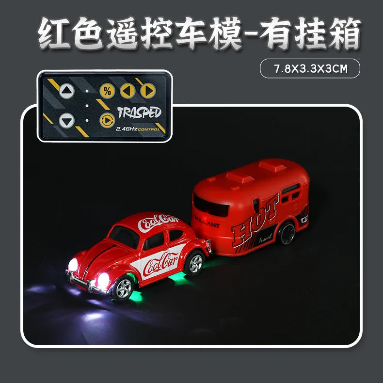 2025 New Wireless Mini Beetle Alloy Remote Control Car Small Mobile Phone Remote Control Model Car Toy Children'S Holiday Gift