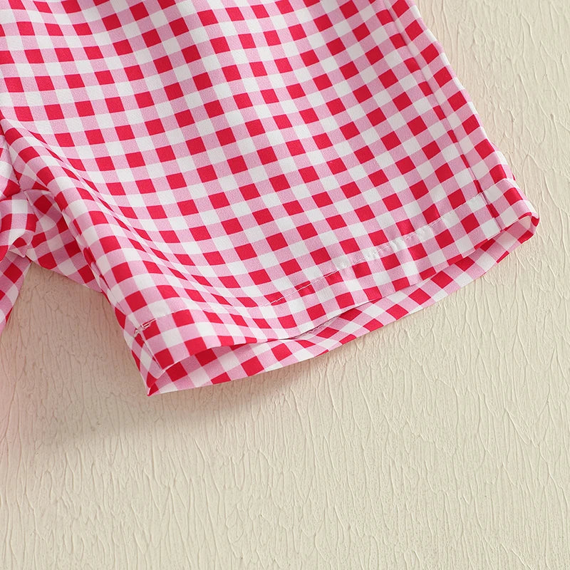 Children s Boys Summer Clothing Set with Cute Lobster Embroidered Short-Sleeve T-Shirt and Elastic Waist Shorts 2-Piece Outfit