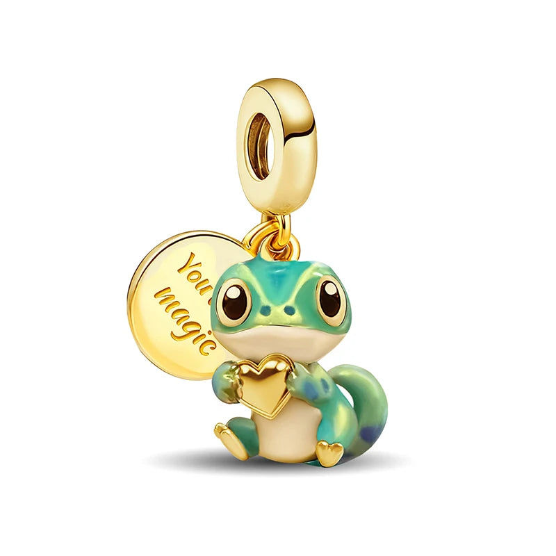 925 Sterling Silver Mushroom Cat Owl Puppy Cat Claw Charms Beads Fit Diy Bracelet Bangle Making Gift Of High Quality Jewelry