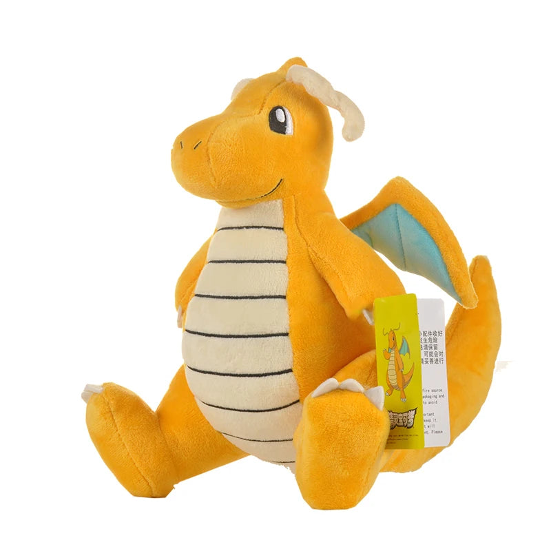 20-68cm Kawaii Pokemon Original Flash Dragonite Mini Dragon Dragonair Cartoon Soft Plush Doll Throw Pillow Child Birthday Gift