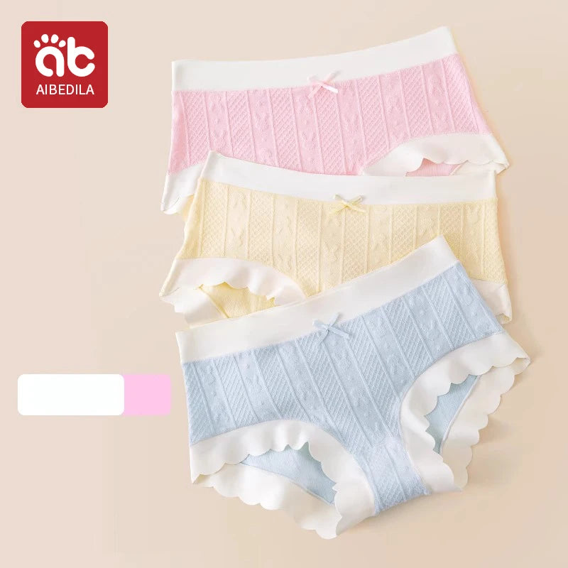 AIBEDILA Baby Girls Panties Cotton Soft Cartoon Child Underwear for Girls Kids jacquard Breathable Teen Children's Briefs