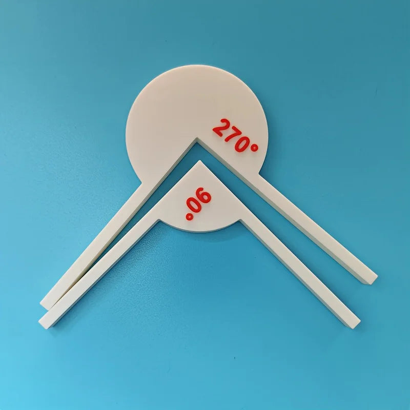 360 Degree Protractor Math Circle Protractors Mathematical Geometry Tool Angle Measurement Educational Toy for Student 3D Print