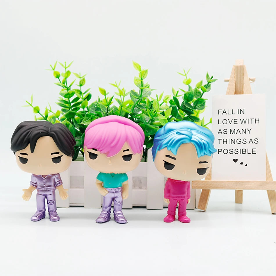 5-18pcs/Set Kpop Demon Hunters Action Figure Toy Derpys Tiger Rumi Mira Zoey Sussy Figurine Doll For Fans Gift Birthday Gifts