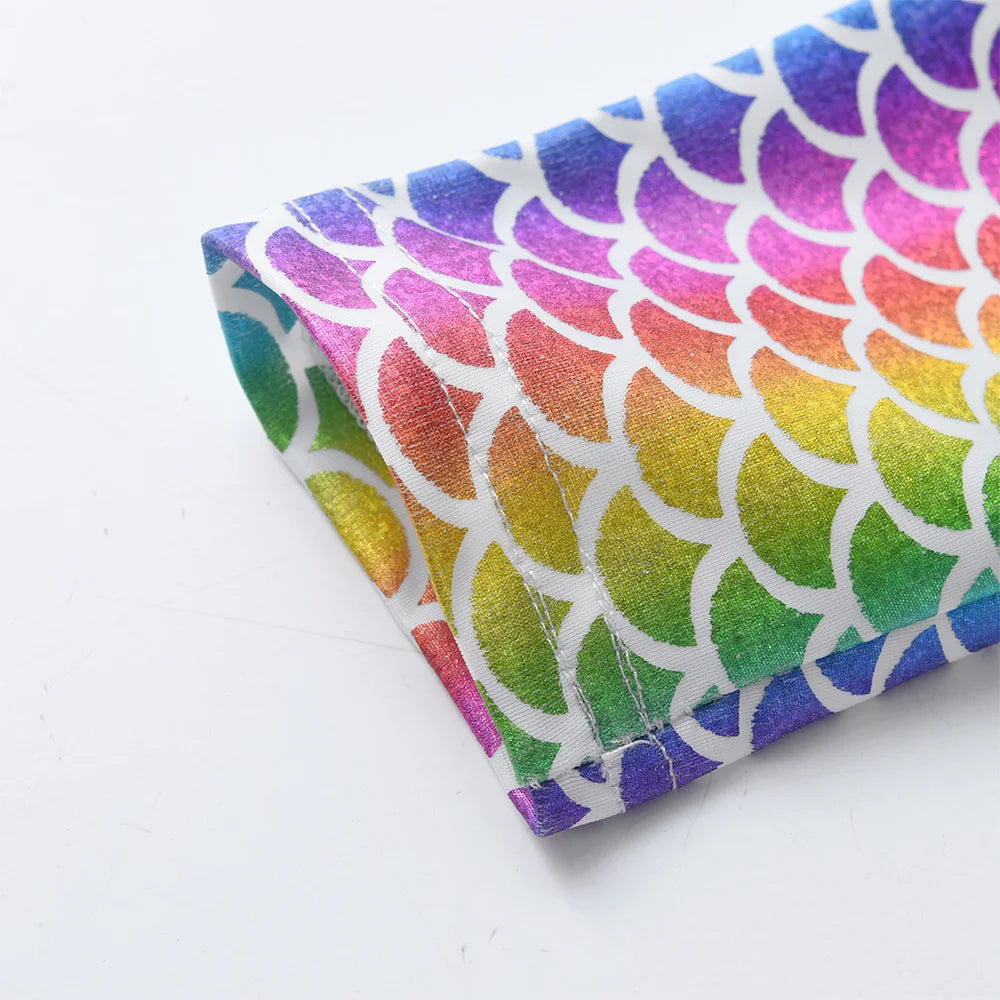 VIKITA Girls Performance Birthday Prom Gown Party Princess Dress Kids Colorful Sequins Shiny Dresses Girls Long Sleeve Dresses