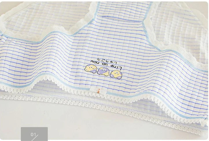 5PCS Kid Cotton Antibacterial Panties Girl Cute Cartoon Briefs 3-8Y Young Children Underwears Baby Soft Thin Breathable Knickers