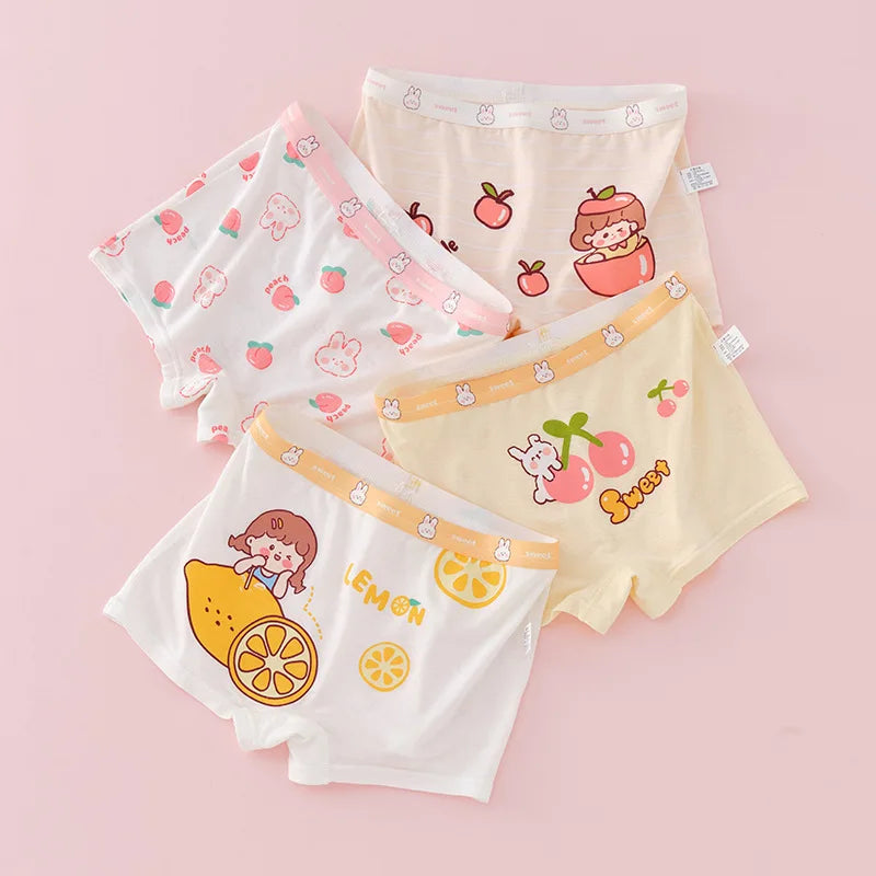Girl A Cotton Briefs Boxers Breathable Underpants Girl Quality Panties Size 90-165 Healthy Briefs Kids Comfortable Soft Boxers