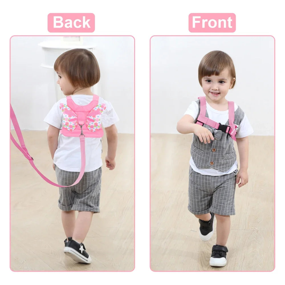 Toddlers Leash Anti Lost Wrist Link Child Kids Safety Harness Kids Walking Wristband Assistant Strap Belt for Girl Pink Gift