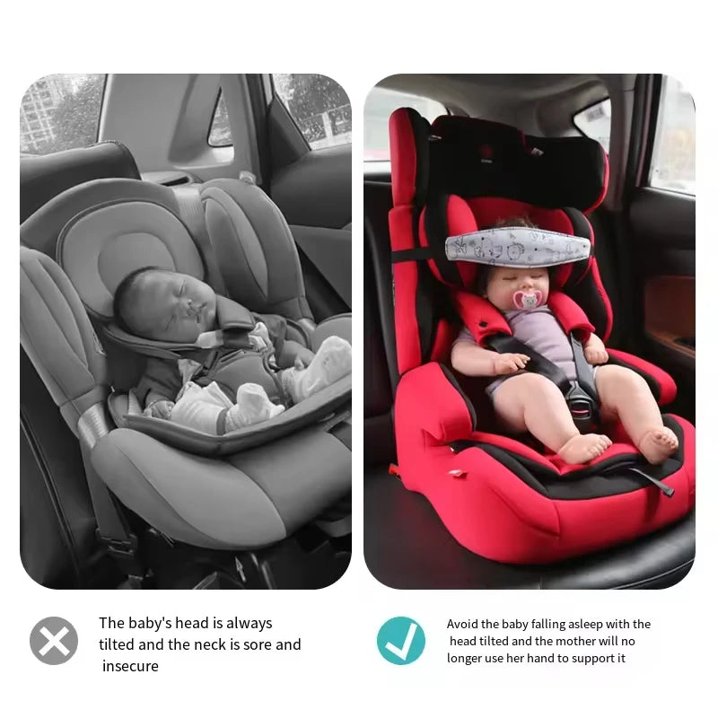 PANGDUBE Baby Car Seat Head Support Children Sleep Positioner for Stroller Cat Safety Seat Baby Head Supports Protection Belt