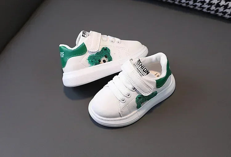 1-6 Years Old Children Autumn Sports Shoes Cat Paw Baby Girl Small White Shoes Casual Children Skate