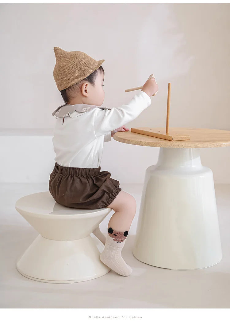 3/5 Pairs Cartoon Newborn Socks Children'S Socks Spring And Autumn Cute Boy Girls Kids Toddler Socks Baby Accessories