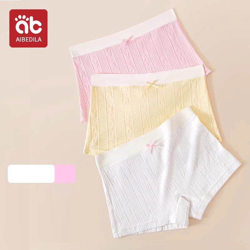 AIBEDILA Baby Girls Panties Cotton Soft Cartoon Child Underwear for Girls Kids jacquard Breathable Teen Children's Briefs
