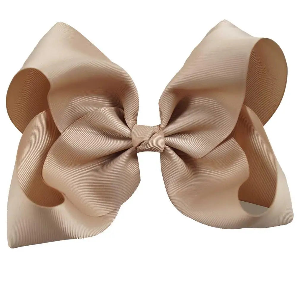 60 Colors Boutique 8" Large Solid Grosgrain Ribbon Hair Bow Clips Barrettes for Women Girls Accessories