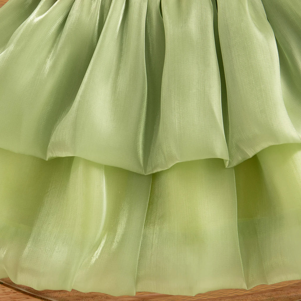 Summer New Sweet Tulip Baby Girl Dress, Cute Ruffled Sleeve Children'S Clothing For Babies Aged 9 Months To 3 Years Old