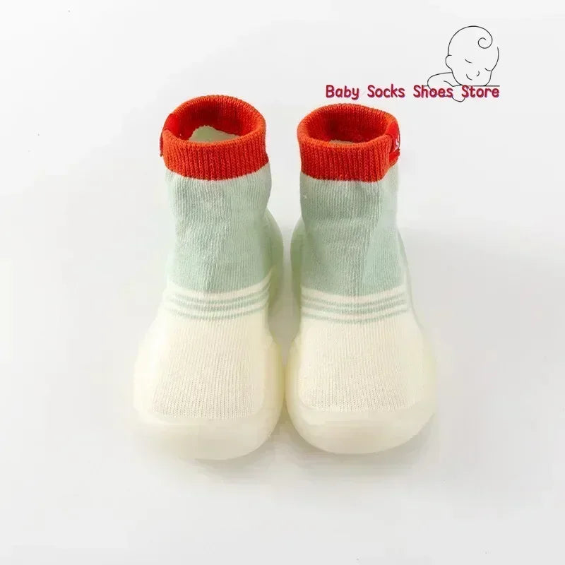 Cute New Baby Shoes Soft Sole Non-slip Baby Socks Breathable Shoes Socks Spring Fashion Children's Socks