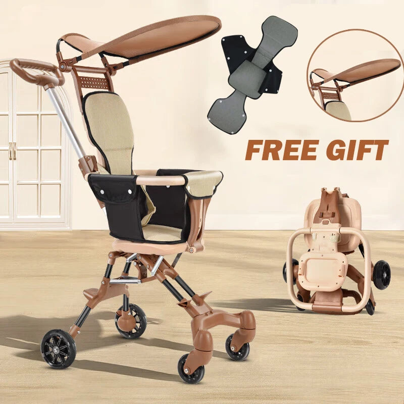 Convenience Stroller Lightweight Baby Travel Stroller Compact Stroller One-Handed Folding Canopy for Toddlers Travel Airplane