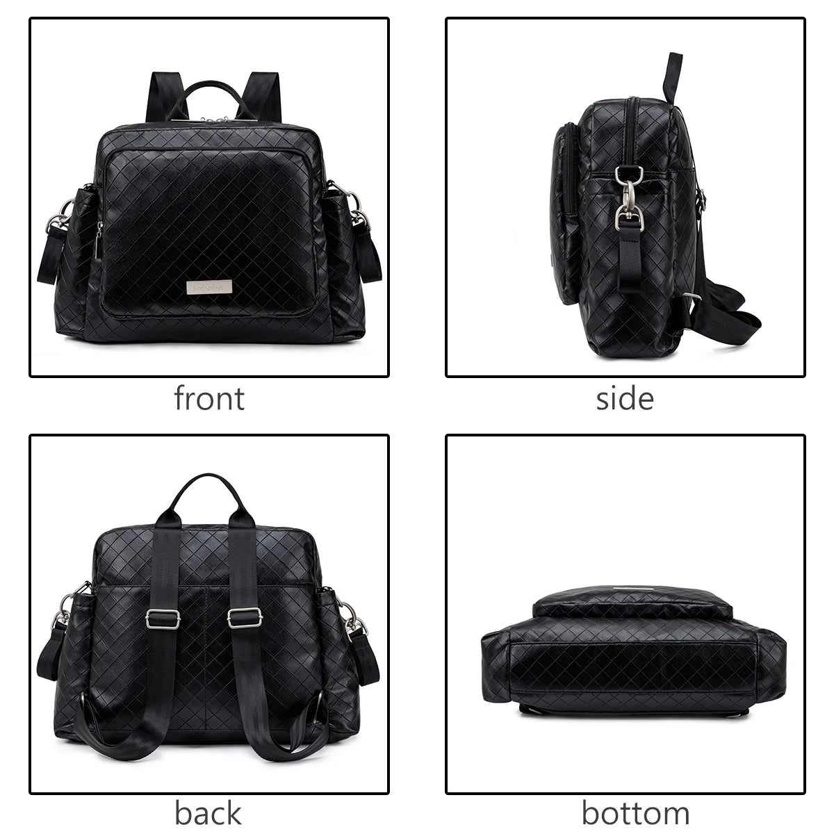 Soboba 2023 New Diaper Bags for Mother Waterproof Large Capacity Solid Polyester Diaper Backpacks Travel Bag for Newborn Baby