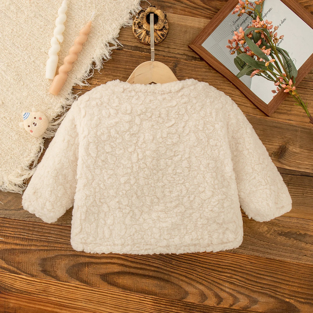 New Autumn And Winter Thick And Warm Baby Girl Coat, Cute Cartoon Children'S Clothes For Babies Aged 9 Months To 4 Years Old