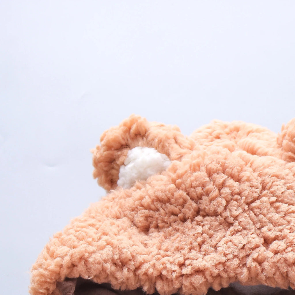 Winter New Thick And Warm Baby Boy And Girl Jumpsuit, Cartoon Teddy Bear Children'S Long Sleeved Clothes (3-18 Months)