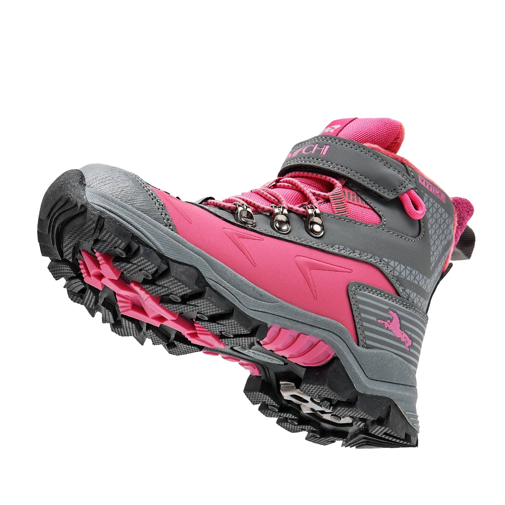 Kids Hiking Boots Boys Girls Outdoor Walking Climbing Sneaker Comfortable Snow Shoes Hiker Boot Antiskid Steel Buckle Sole