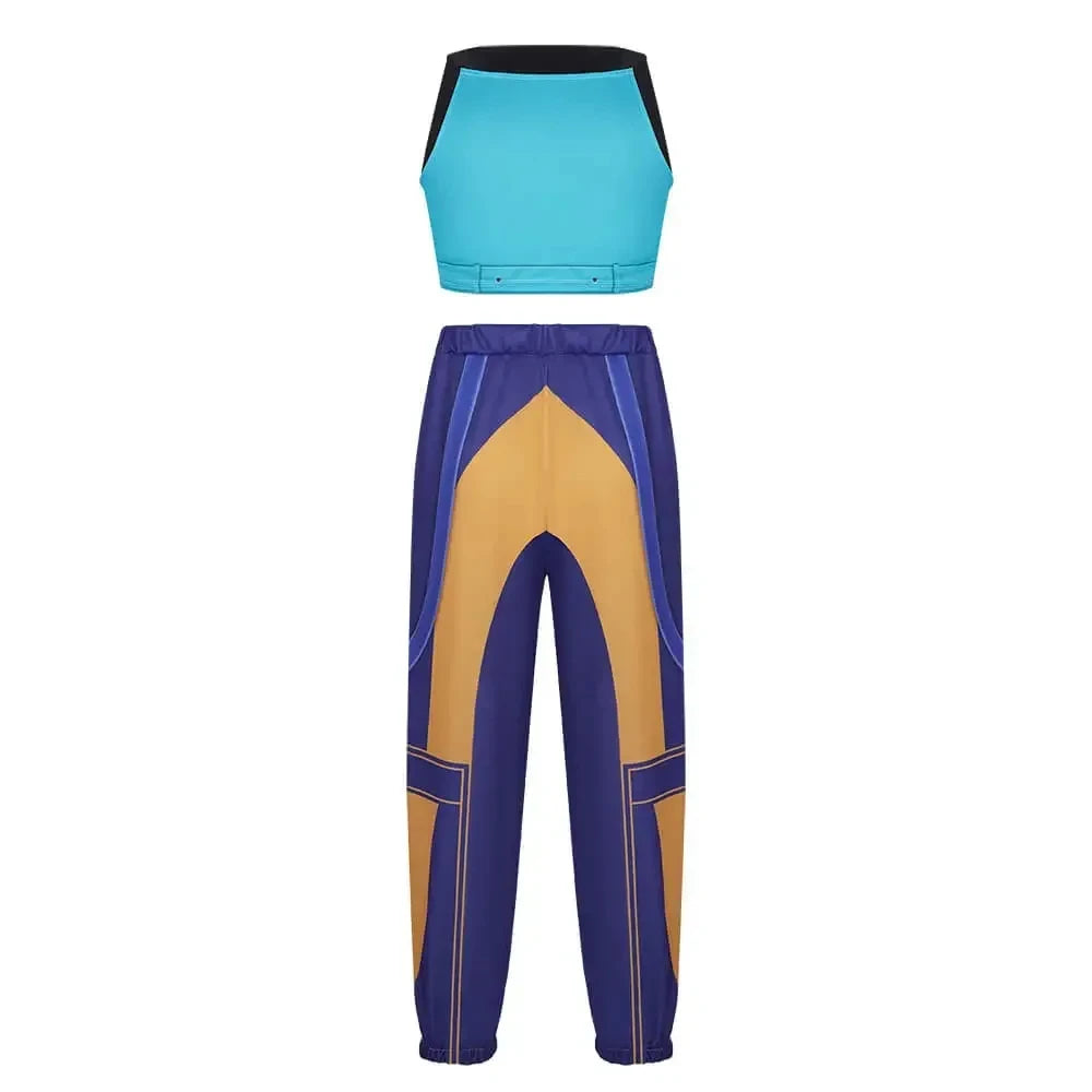 Kids Kpop Demon Hunters Rumi Zoey Mira Cosplay Huntrix Costume For Girls Clothes Group Idol Roleplay Halloween Carnival Suit