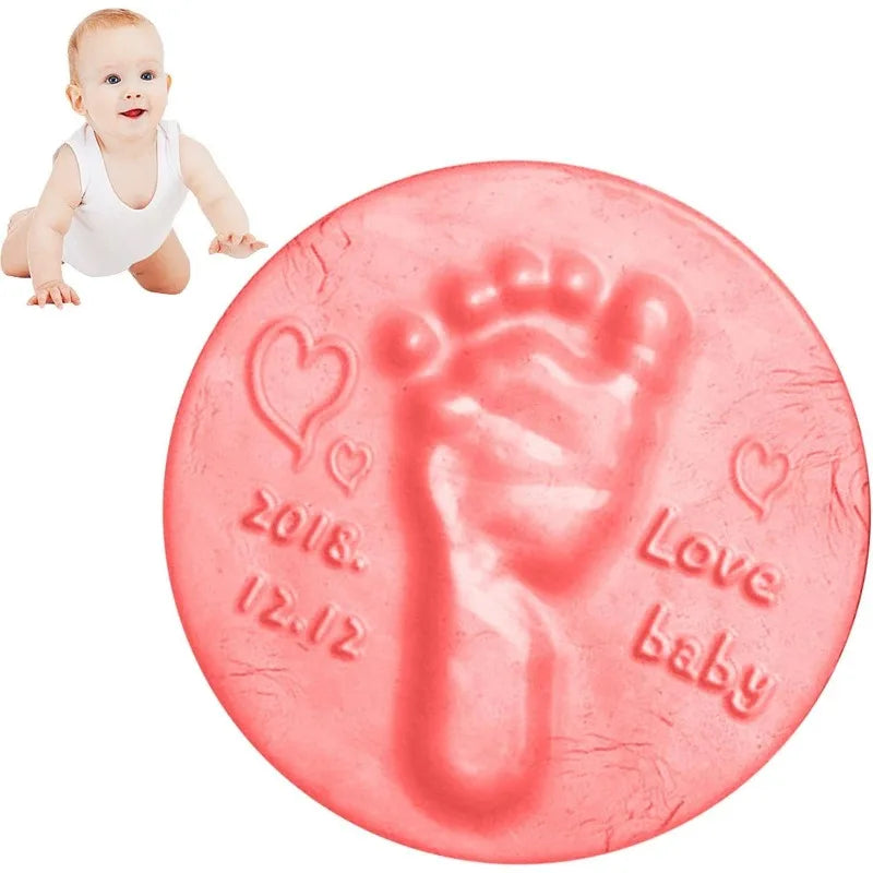 Baby DIY Hand and Footprint Soft Clay Fluffy Material, Baby Care Hand Print And Foot Print Mud, Handprint Fingerprint