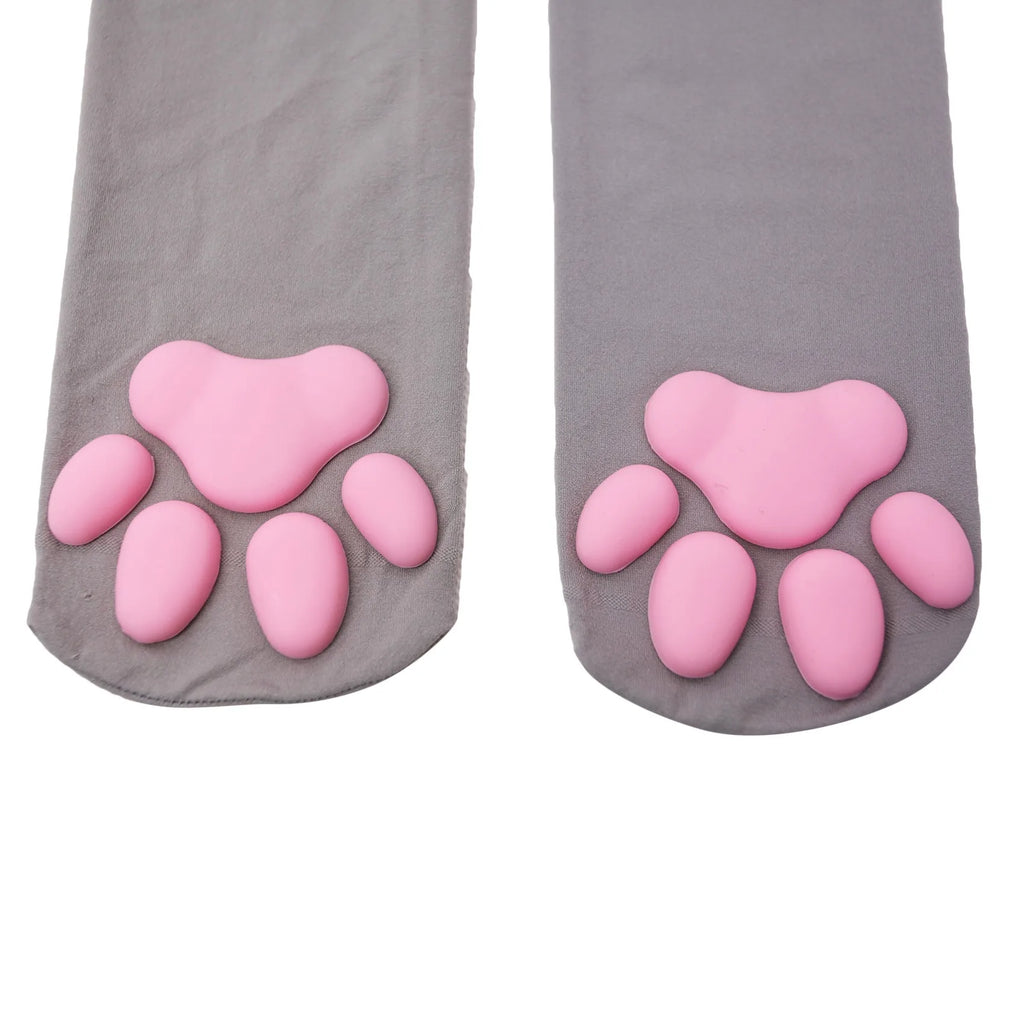New Cat Paw Socks For Women Girls Kawaii 3D Cat Claw Toe Stocking Cute Gift Lolita Paw Pads Cosplay Cat Paw Pad Thigh High Socks