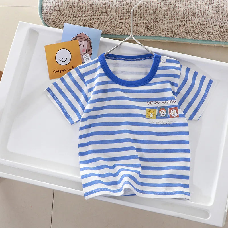 Children's Clothing T-shirt For Boys Girls Summer Cotton Fruit Print Short Sleeve Toddlers Tops Tees Soft Kids Clothes