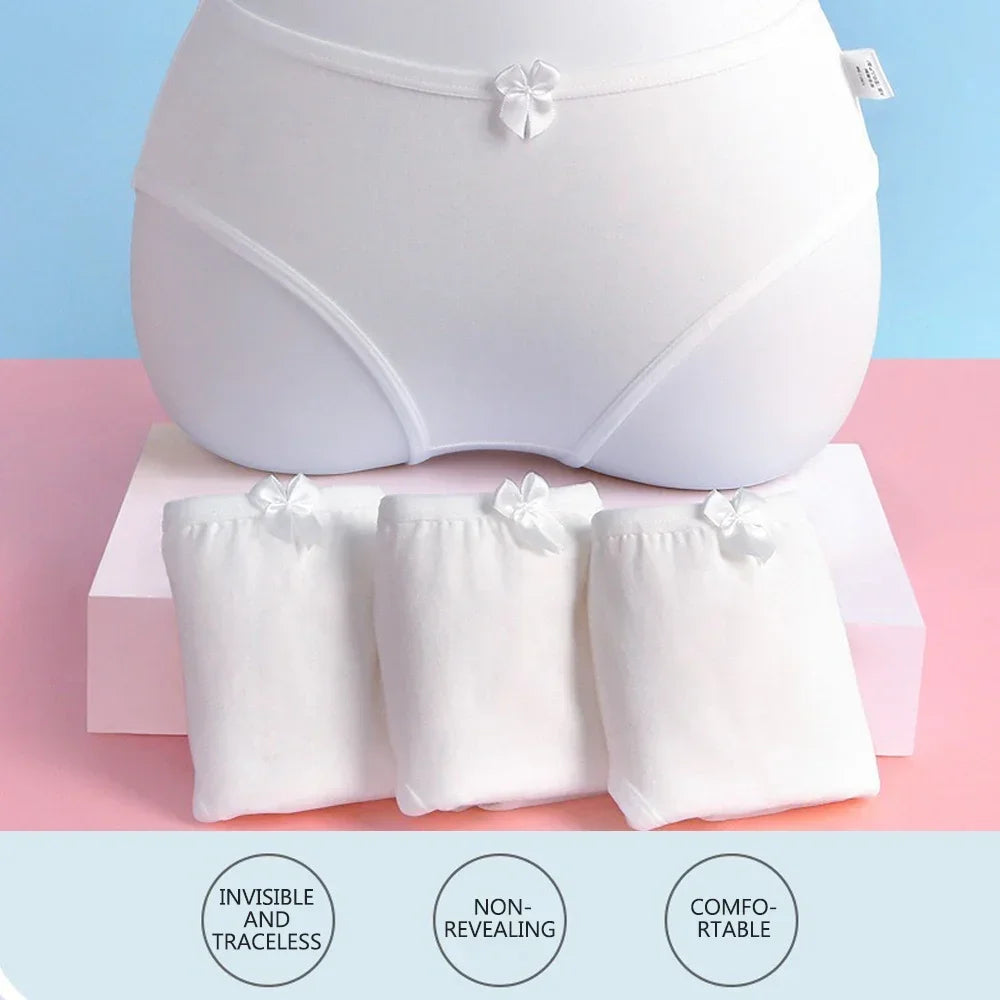 Kids Cotton Pure White Teenage Girl Panties Little Girl Dance Underwear High School Student Underpants Daily Young Girl Briefs