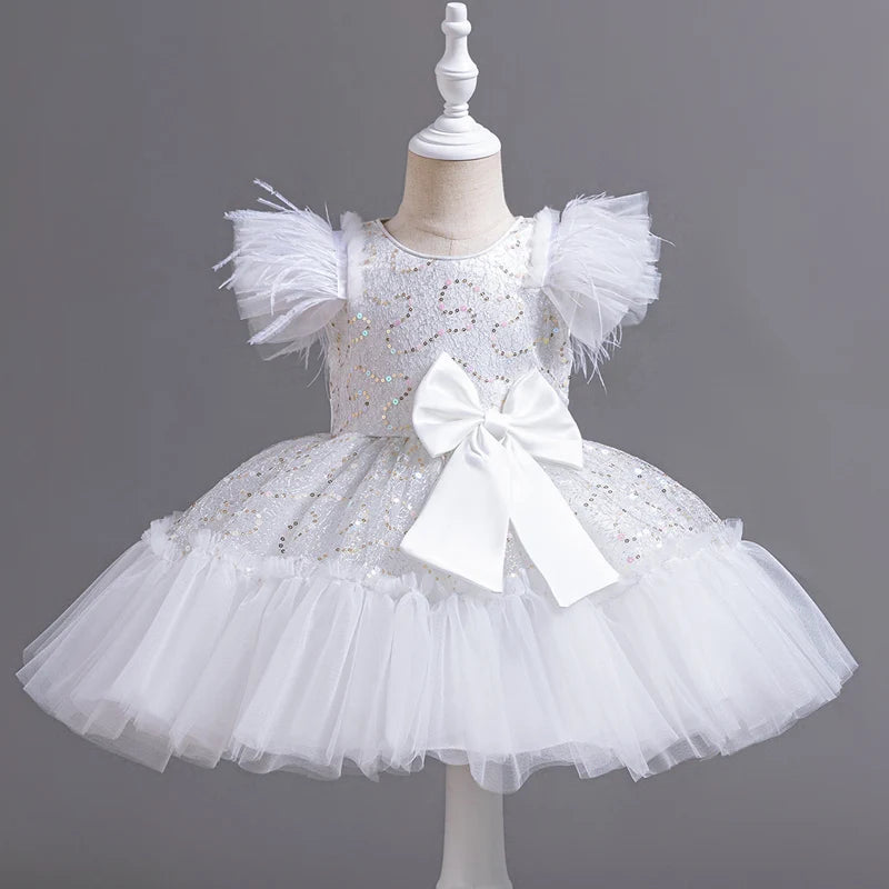 6633 Little Baby Clothing Girl Wedding Dress Kids Birthday Party Princess Dresses Children Wedding Ceremony Costume