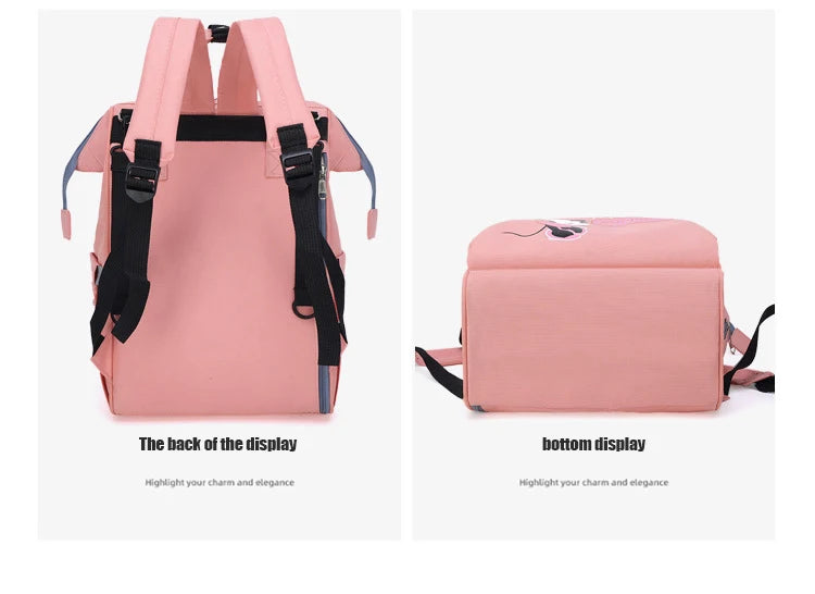 Disney New Fashion Baby Diaper Bag Large Capacity Maternity Bag Baby Waterproof Stroller Backpack Mickey Mouse Baby Diaper Bag