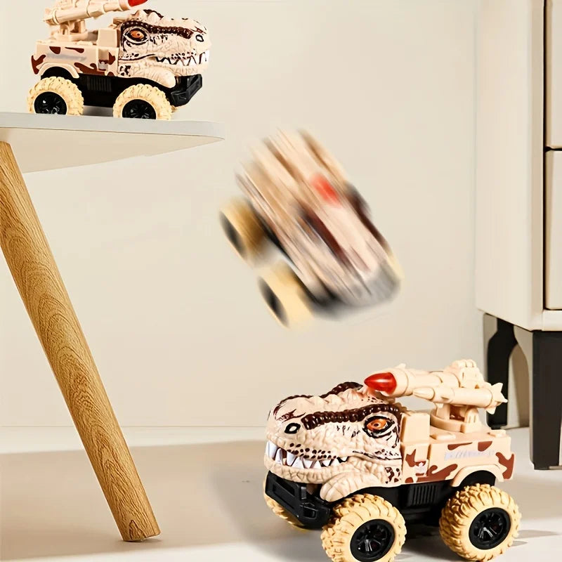 Pull Back Dinosaur Truck Toys Car Transport Truck Toys with Dino Figures for Boys Toddlers T-Rex Dinosaur Games Monster Truck