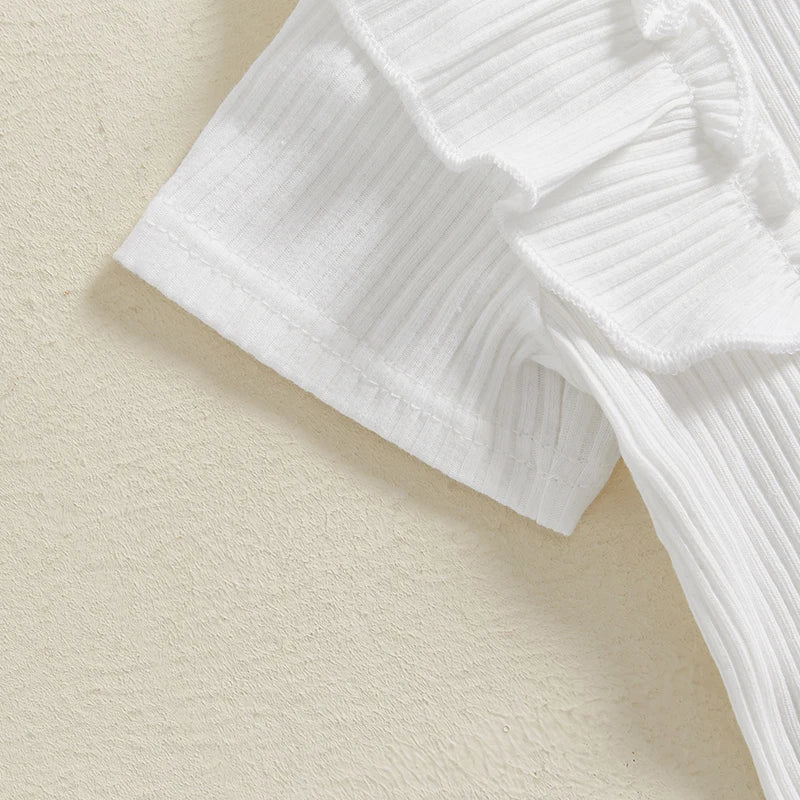 Adorable Baby Girl Floral Print Romper with Matching Skirt and Headband Set for Summer Outings and Photoshoots