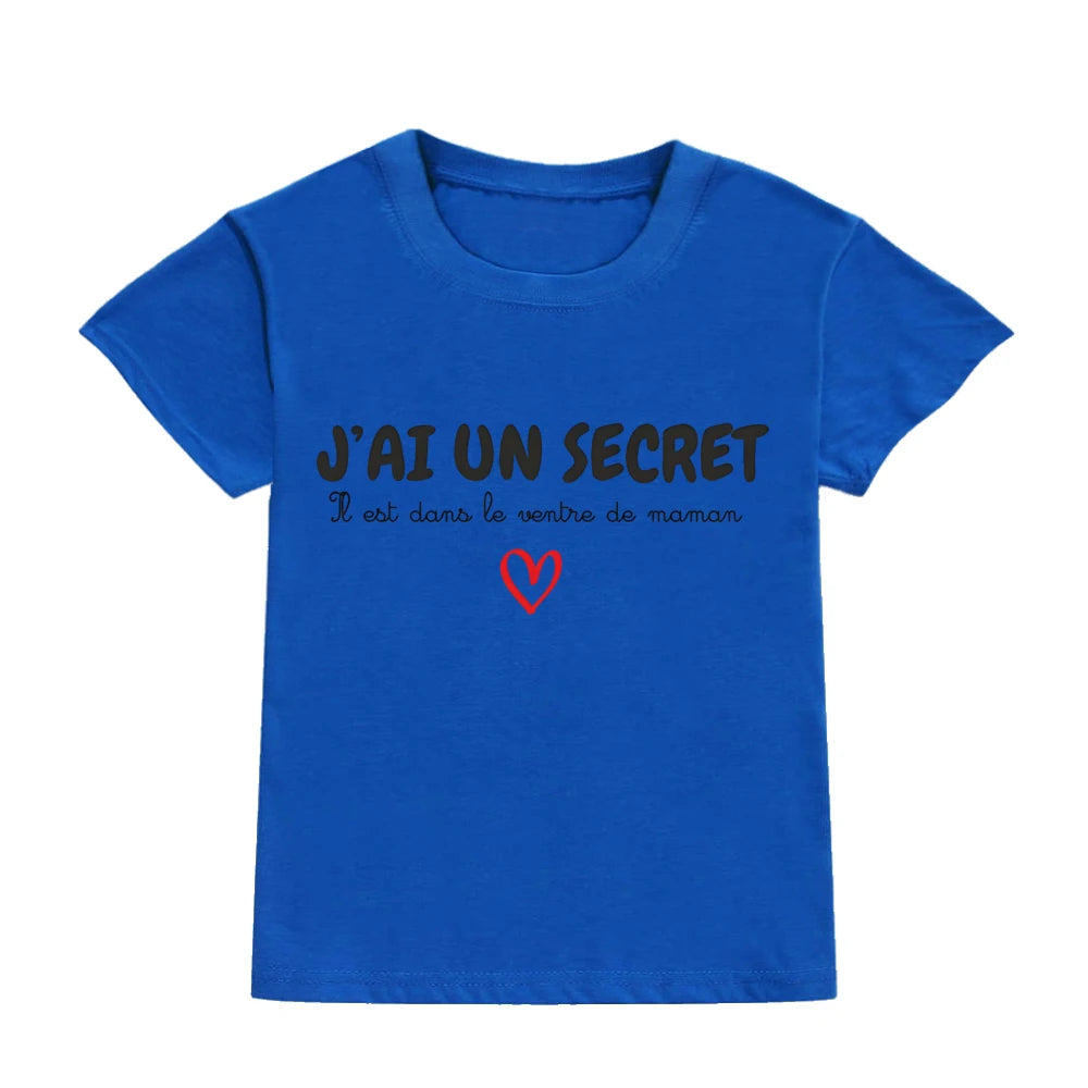 Children's T-shirt Announcing Pregnancy Future Big Sister/ Big Brother Kids Short Sleeve Shirts Pregnancy Announcement T-shirt