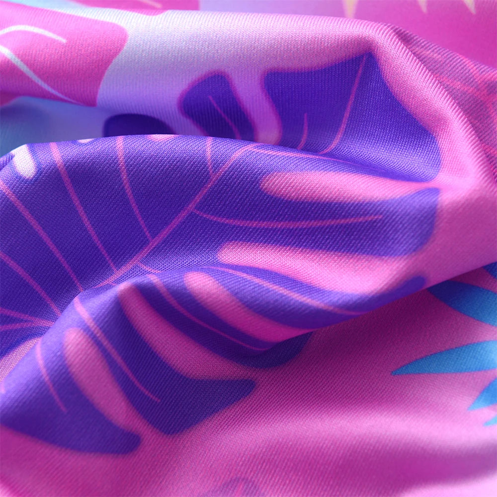 DXTON Kids Floral Dress Summer Ice Cream Print Beach Travel Holiday Dress Kids Sleeveless Casual Dresses Children Clothing 3-12Y