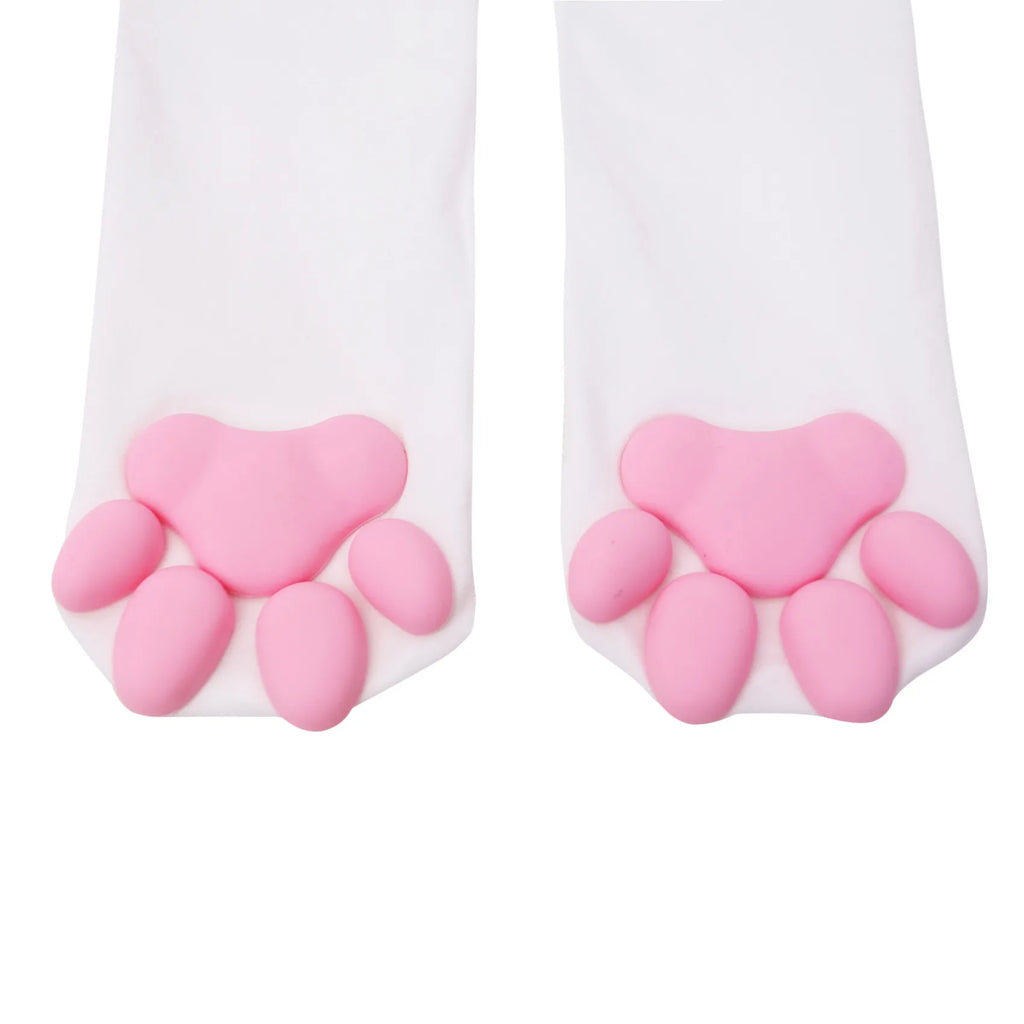 New Cat Paw Socks For Women Girls Kawaii 3D Cat Claw Toe Stocking Cute Gift Lolita Paw Pads Cosplay Cat Paw Pad Thigh High Socks