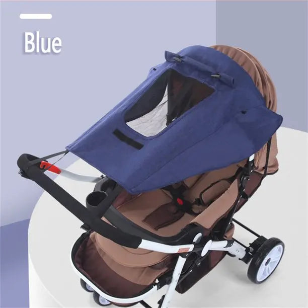 Baby Stroller Sun Cover Sun Shade, Awning Sun Protection Canopy Pushchair Buggy Hood Cover, Pram Sun-proof Rain Cover UV Proof