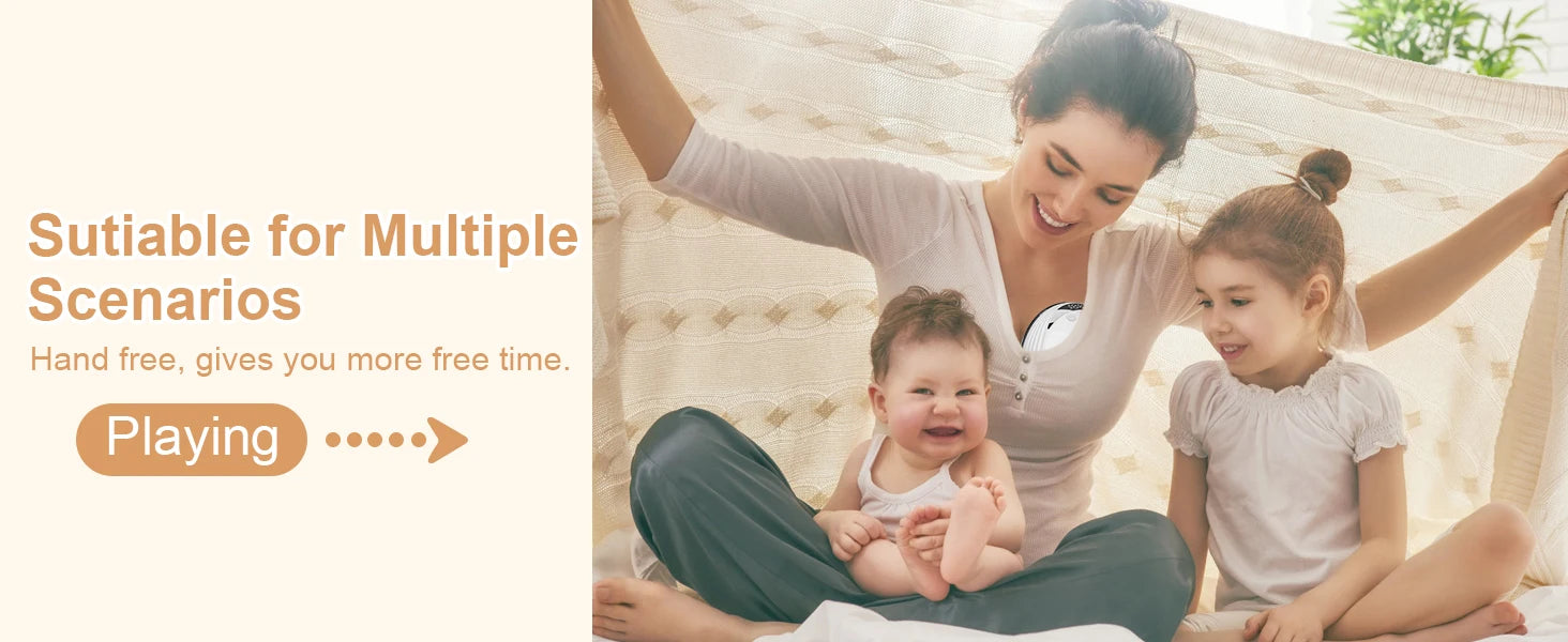 Electric Wearable Breast Milk Pump Machine Handsfree BPAFree USB Charge Painless Wireless Invisible Shelly Breast Milk Extractor