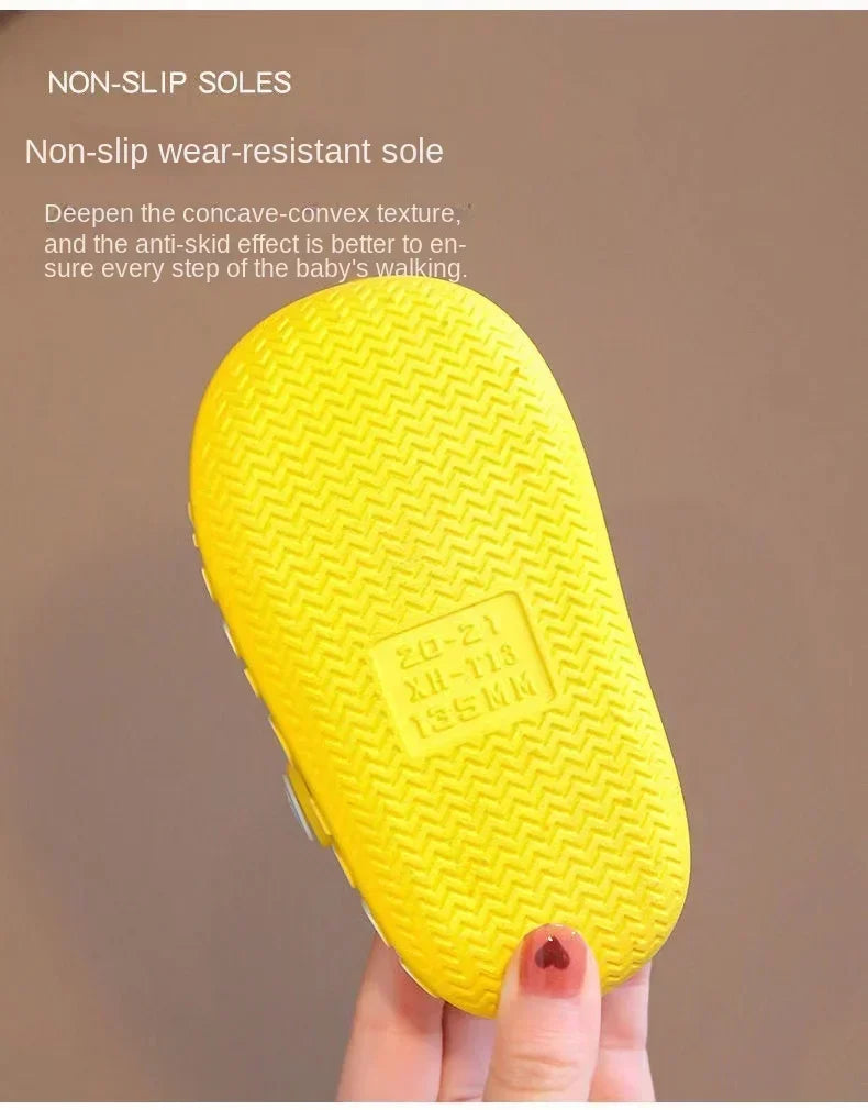 Cute New Animal Baby Boys Slippers Summer Kids Cartoon Sandals Toddler Beach Shoes Girls Cute Slides Children Slippers